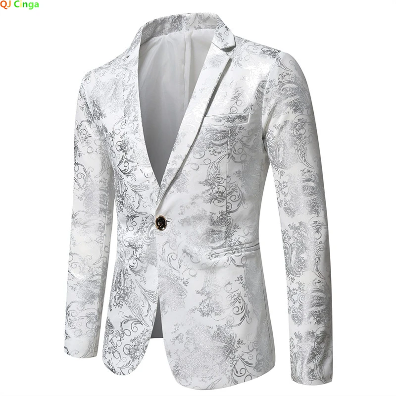 Blazer sólido casual slim fit masculino, casaco outwear para festa de casamento, blusa de terno regular, blazers elegantes, slim fit, 2022