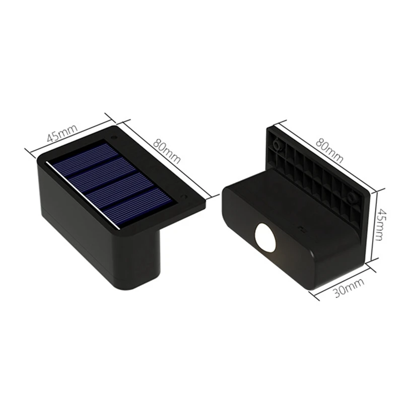 2025 新 4 個 LED ソーラーウォールランプ階段ライト屋外照明フェンスポーチ装飾ランプステップフェンス庭庭