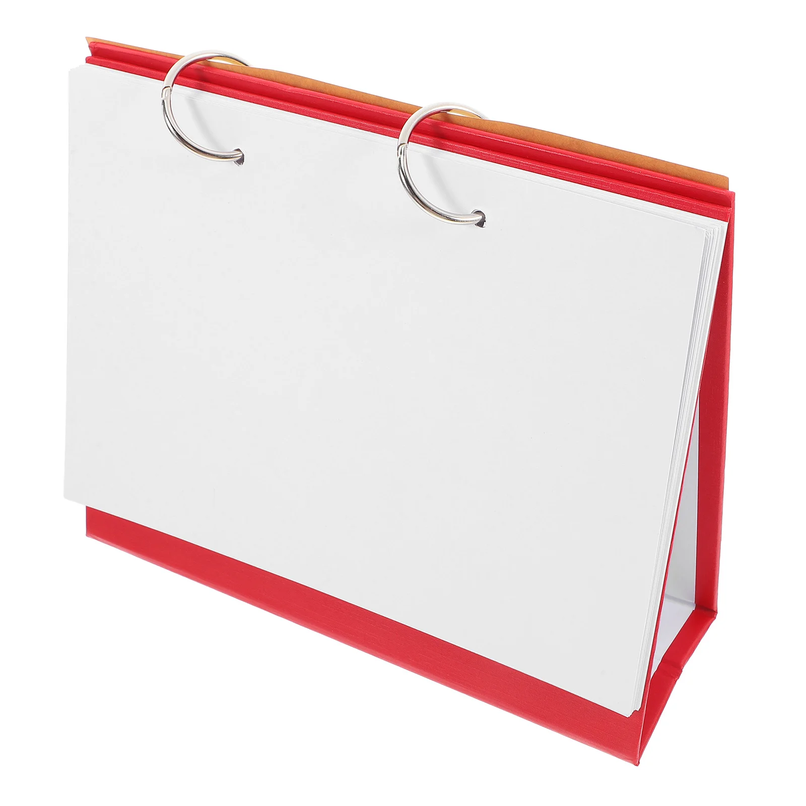 

2-Ring Flip Blank Pages Desk Diy Graffiti Memo Thick Paper Planner Block Office Home Desktop Planner Scrapbook Standing
