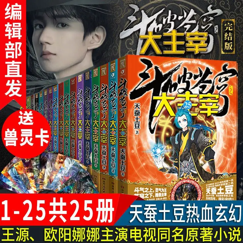 Genre fiction books Dou Breaking the Vault of the Great Lord 25 complete sets of hot-blooded youth long novels by Tian Can Tudou