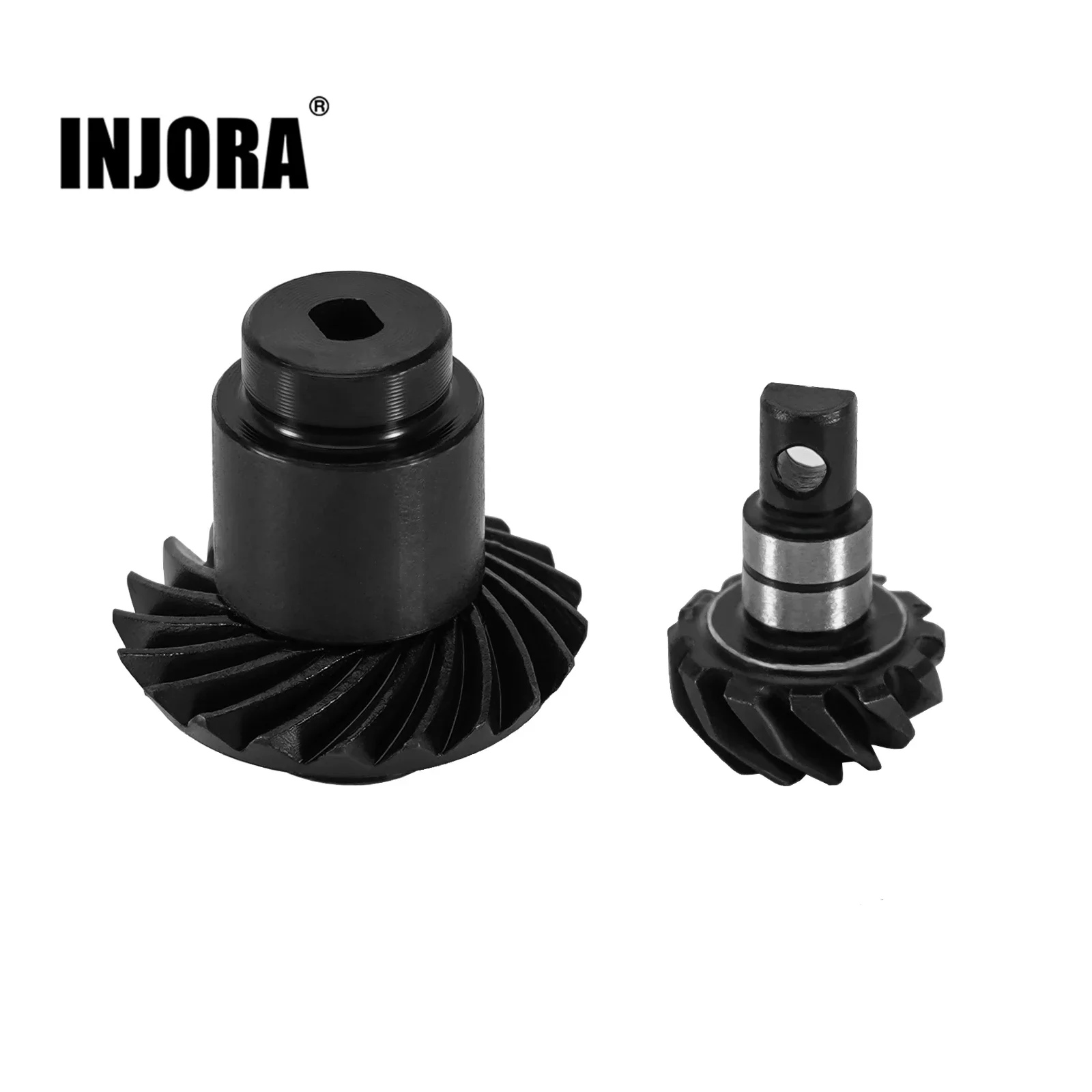 INJORA Steel Alloy Overdrive Helical Axle Gear Set for 1/24 RC Crawler FMS FCX24 FCX18 Upgrade