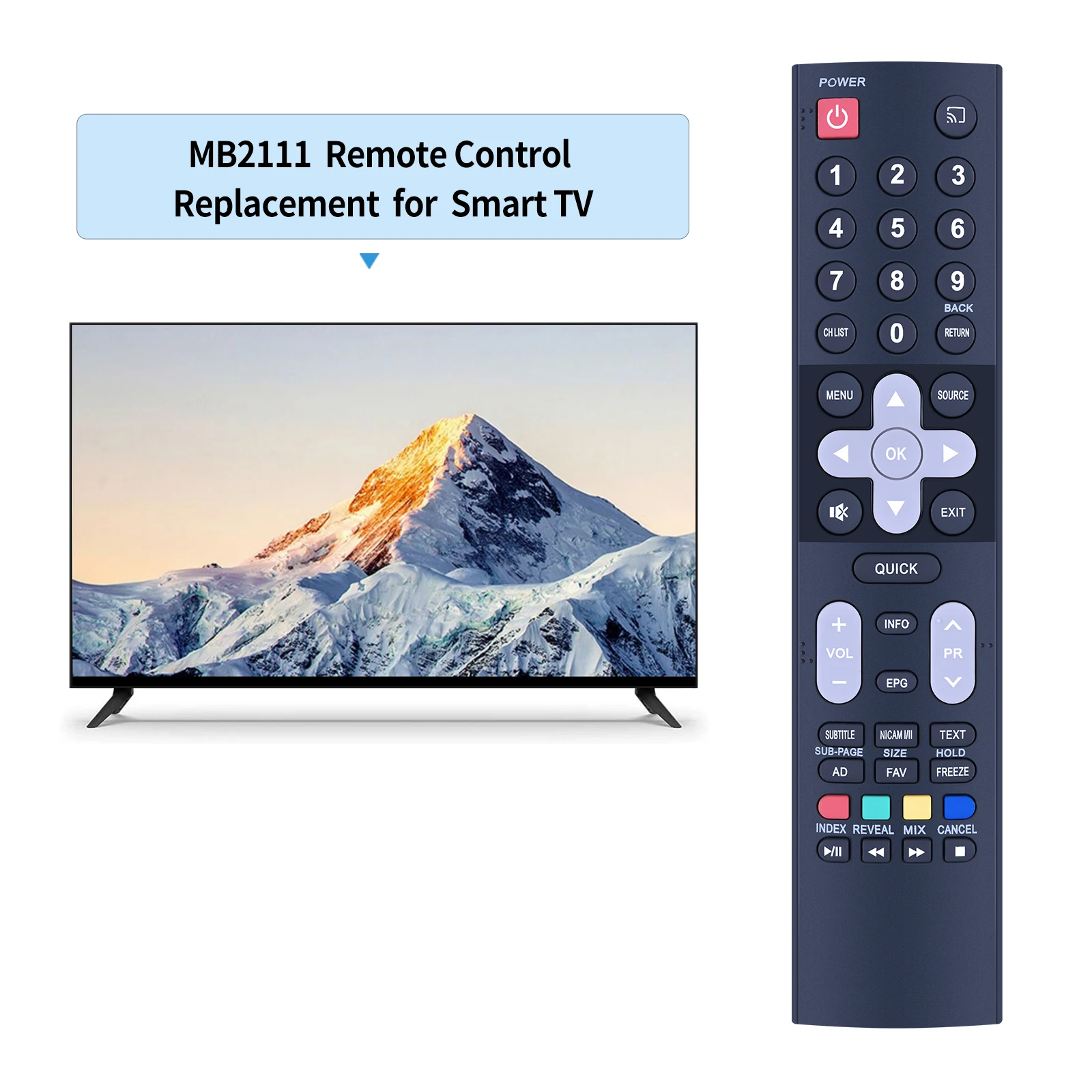 Remote contol for Tesla 40S367BFS TV BRAVO TV, Metz TV, OK TV, Skyword TV, Telecomenzi LCD/LED TV