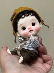 New sd Palm Child Smile 12.5cm BJD Doll 1/12-OB diandi Resin Doll Art Model High Quality Toy DIY Makeup Free shipping