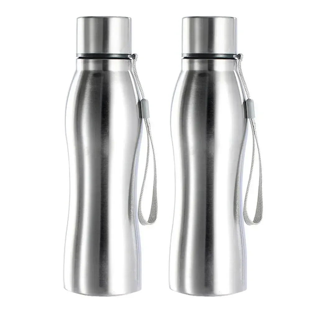 750ml Portable Single Wall Stainless Steel Water Bottle Outdoor Sports Drink Cup Preservation Metal Cola Drink Bottle Drinkware