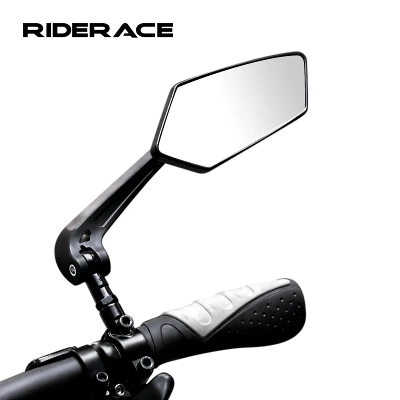 RIDERACE Fahrrad-Rückspiegel, klar, für Fahrrad, große Auswahl, Rückspiegel, Rückspiegel, verstellbarer Lenker, linker und rechter Spiegel