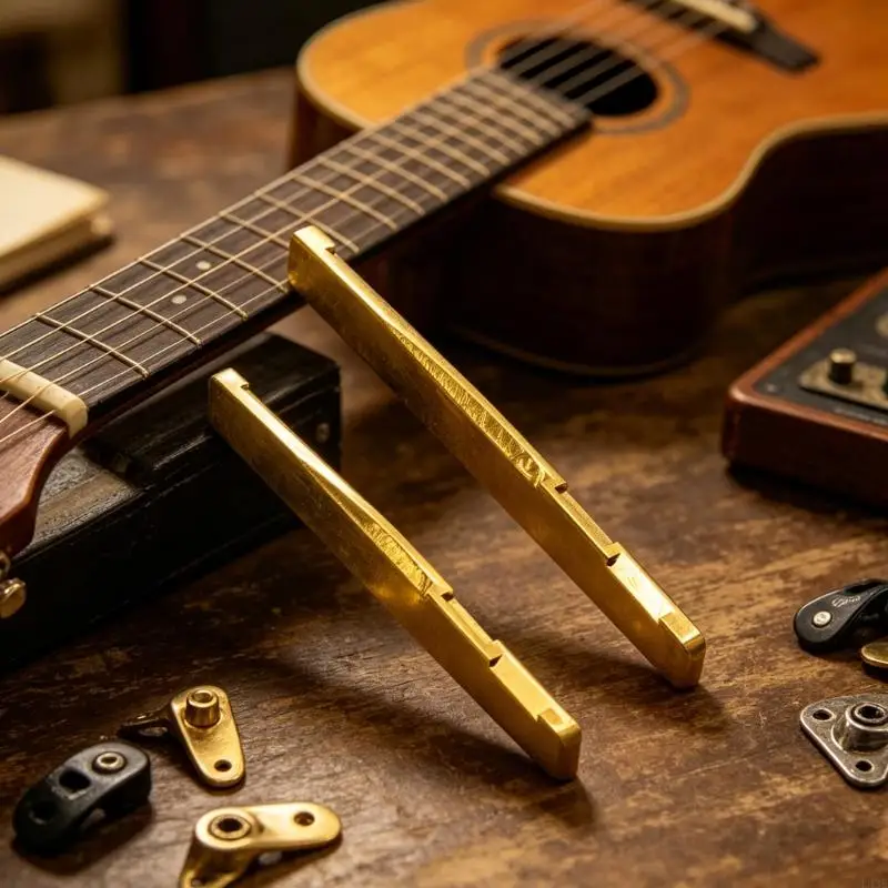 Premium Brass Guitar Nut Improves Sound & Resonance For Acoustic Guitar
