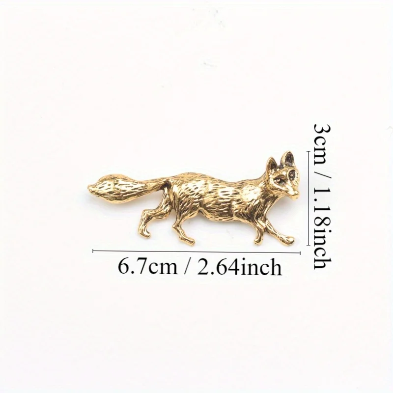 Vintage Accessories Personalized Women\'s Suits Animal Collar Pin Buckle Wolf Brooch Pin Accessories