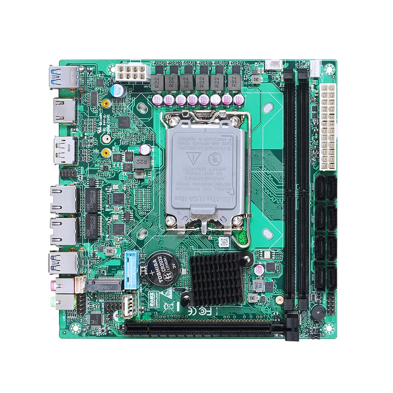 NAS motherboard 8*SATA3.0 support intel 12th/13th CPU LGA1700 chipset H670 HDMI+DP display NAS motherboard