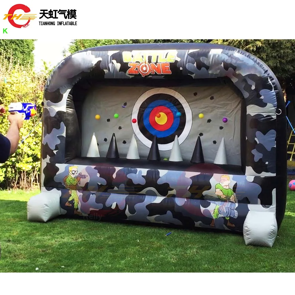 Drijvend balspel Carnaval Opblaasbaar schieten Sport Opblaasbaar schietbaan Games Carnaval drijvende doelen te koop
