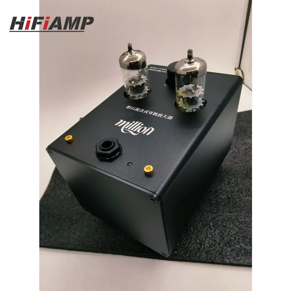 

HiFi-усилитель ECC84 для наушников со встроенным блоком питания, вход AC220V, выход для наушников 6.5 мм
