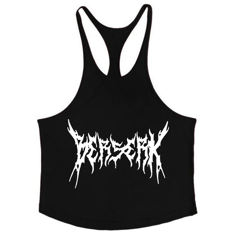 Berserk Grafik-Tanktop aus Baumwolle für Herren, Sommer, ärmellos, Y-Back-Weste, für Fitness, Muskeltraining, sportliches Workout, Unterhemd, Activewear – Detail 19