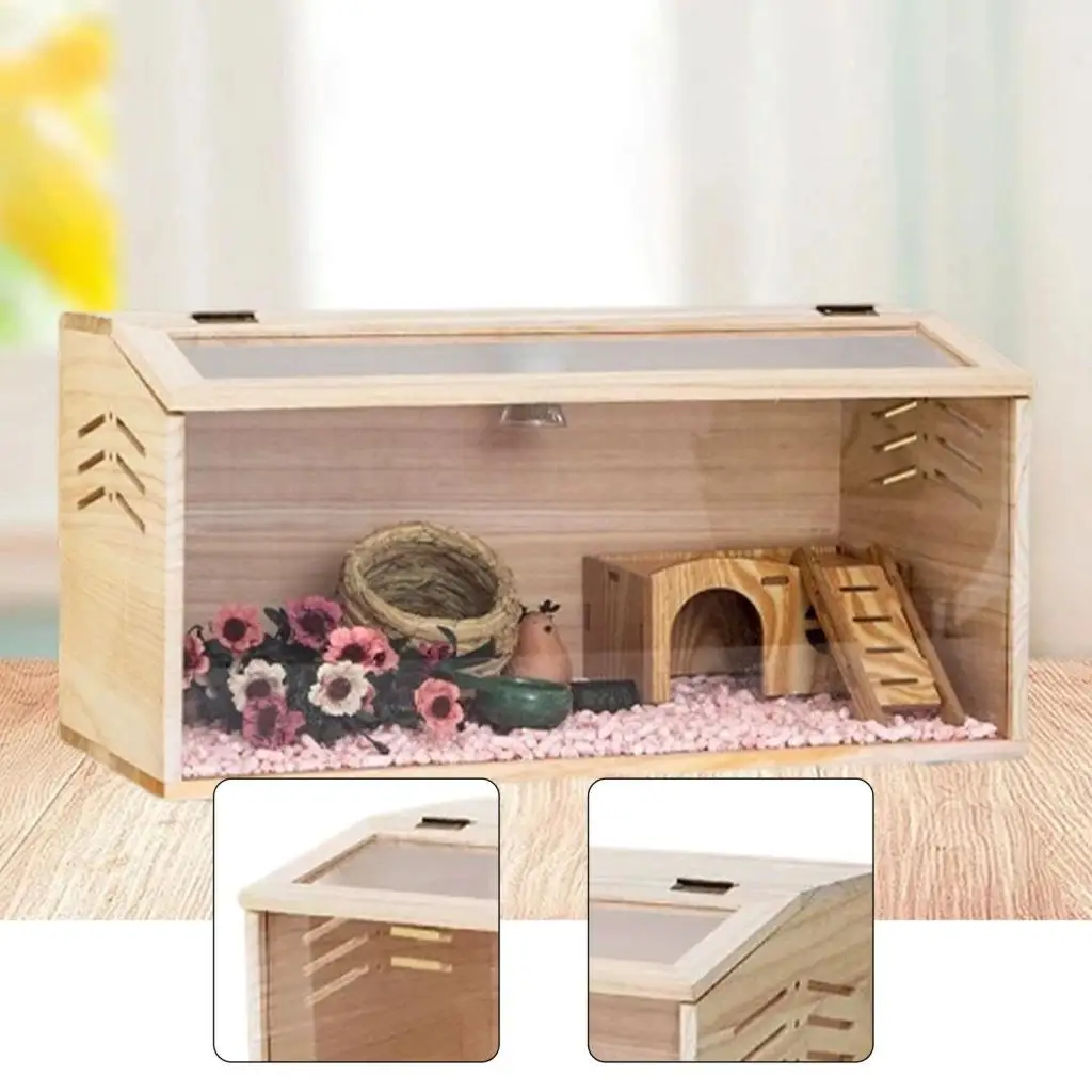 Mini gallinero de madera para cria de roedores pequeños - imagen 3