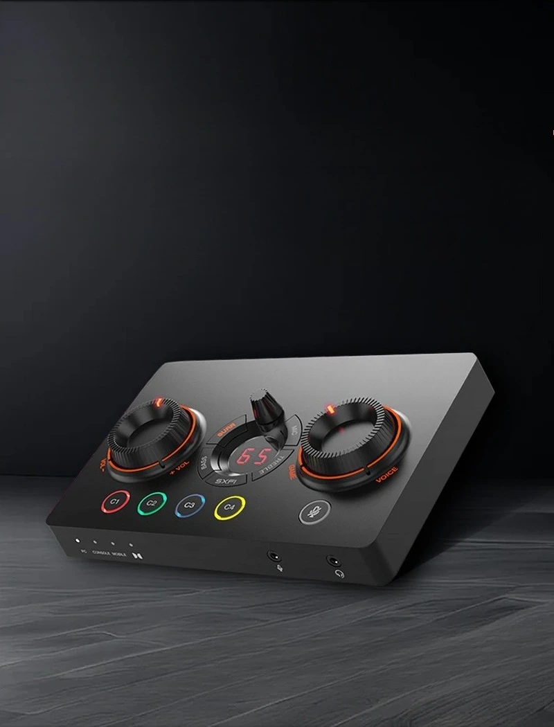 

Инновационная внешняя звуковая карта GC7, предназначенная для еды курицы, киберспорта, инновационная звуковая карта, поддерживает мобильные телефоны