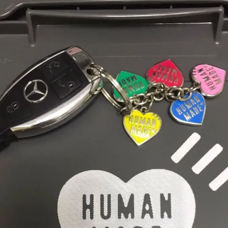 2026 Human Made Heart Keychain Bag Charm Keiko Sootome Nigo Cute Gift Streetwear