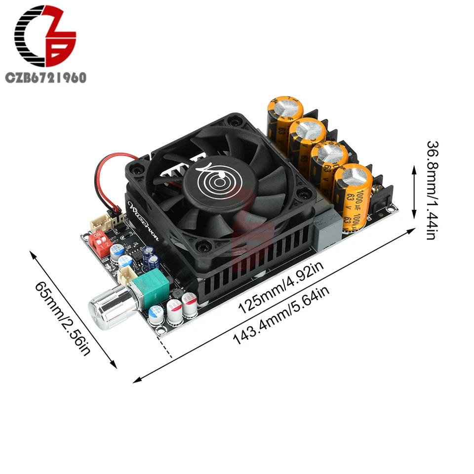 ZK-3002 2G Digital Amplifier Board Stereo 300W+300W Dual Channel