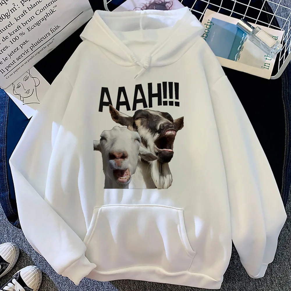 Screaming Goat hoodie pattern funny patterned comic printed design teen sweatshirts elegant patterned comfortable trendy