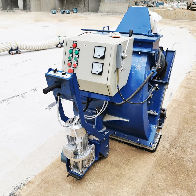 Quick Release Convenient Daily Shot Blast Mobile Sandblasting Walk Behind Mobile Road Shot Blasting Machine for Road Projects