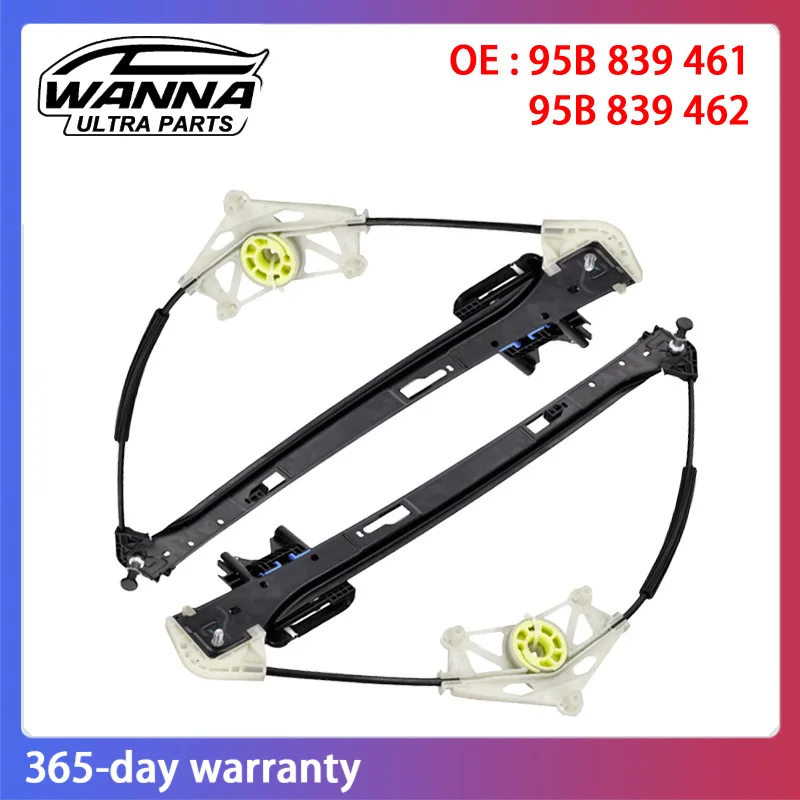 

OE Quality 95B839461 95B839462 95B839461B 95B839462B Rear Left Right Window Regulator for 2015-2018 PORSCHE MACAN 95B 839 461 B