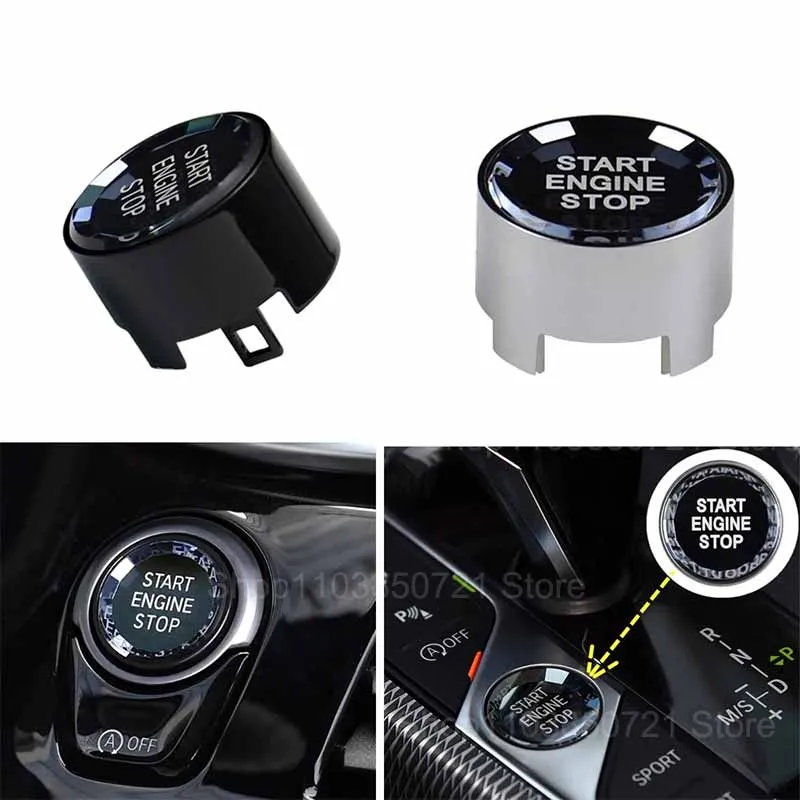 

Car Styling ENGINE START STOP Switch Button Sticker For BMW 1 2 3 4 5 6 7 Series F20 F21 F22 F23 F30 F34 F10 F18 F12 F07 F01 F02