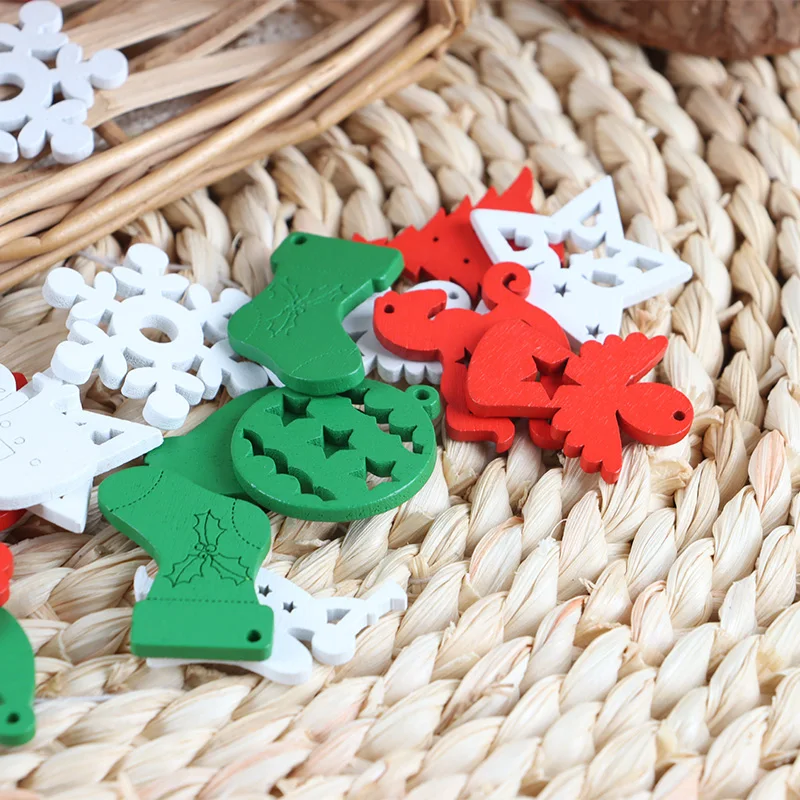 Fotografia 5: (50 Peças/pacote) Decoração de 1,5-3,3 cm para Combinar e Criar Ambientes Festivos para Celebrar o Natal