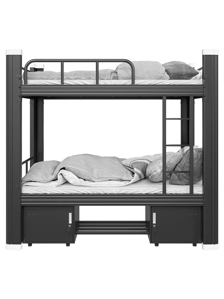 Student dormitory bunk beds, two floors, bunk beds, staff dormitory, wrought iron double sheets, human iron rack beds