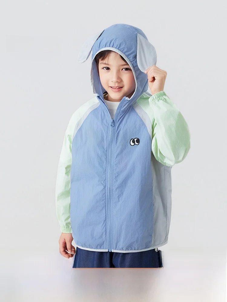 rabibush-tree-children's-summer-outdoor-long-sleeve-uv-protection-light-jacket-a-class-thin-outerwear-child-skin-clothes