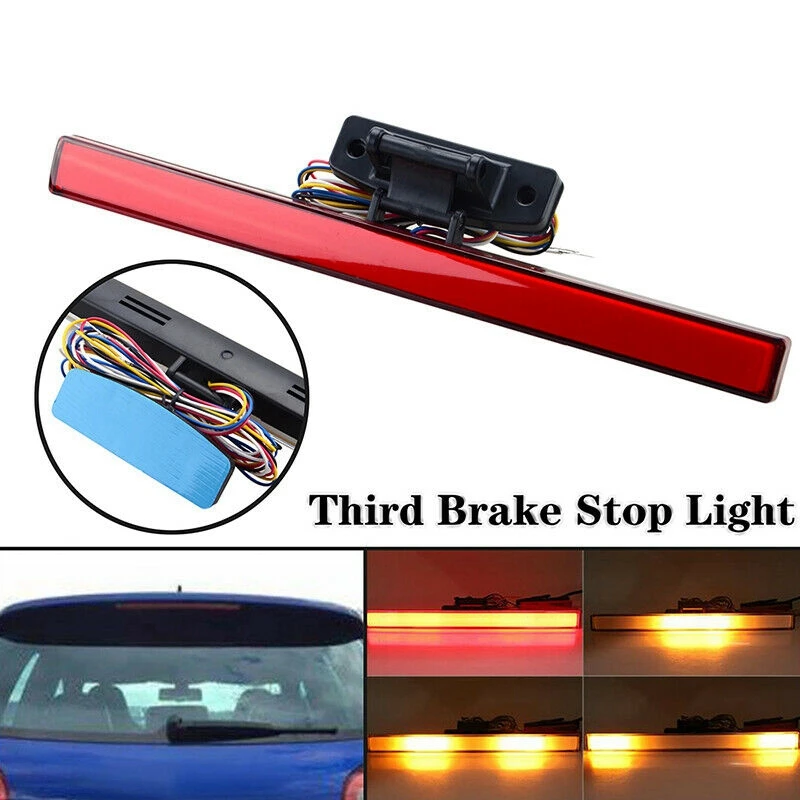 NEW-1X Red 3RD High Brake Light 12V LED Auto Car Rear Stop Tail Lights