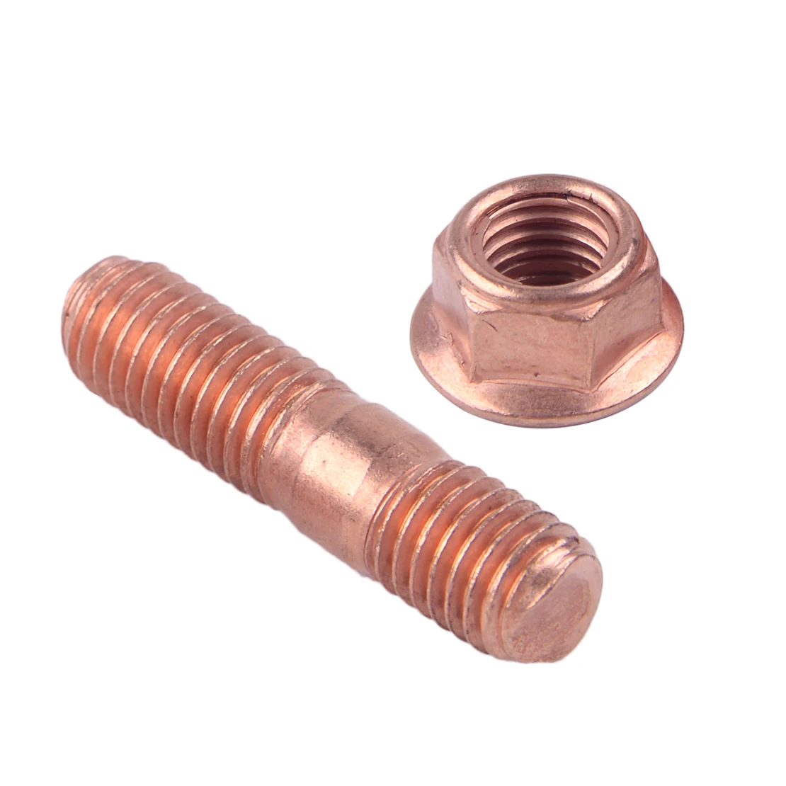 42mm M10 x 1.5 Threaded Turbo Stud Screw Flange Nuts Kit Alloy Steel Fit for T3 T4 T5 T6 Turbocharger Accessories