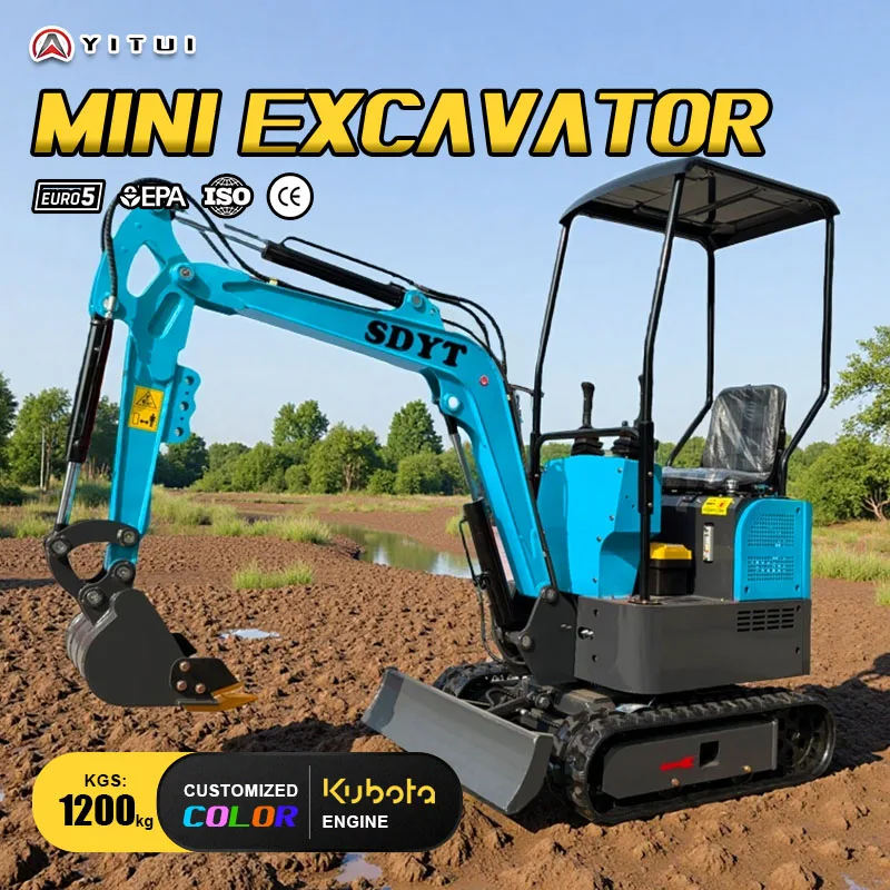 شحن مجاني مخصص 1.5 طن حفارة صغيرة للاستخدام متعدد السيناريو حفارة مصنع التسليم شحن سريع Ce Epa Euro 5