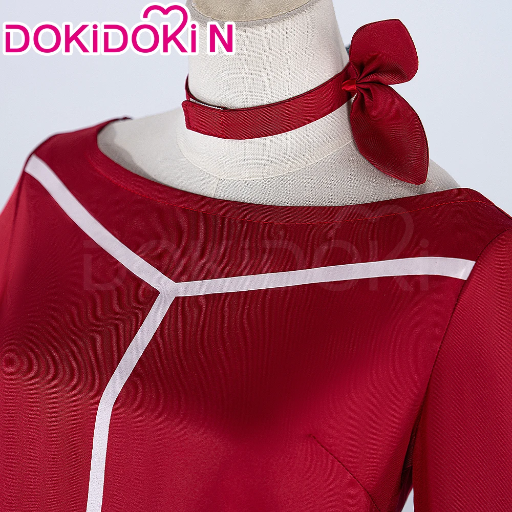 متوفر في المخزون أزياء ميتا التأثيرية لعبة MiSide【XS-3XL】DokiDoki-N فستان نسائي موحد ميتا كوسبلاي قبعة قفازات مقاس كبير
