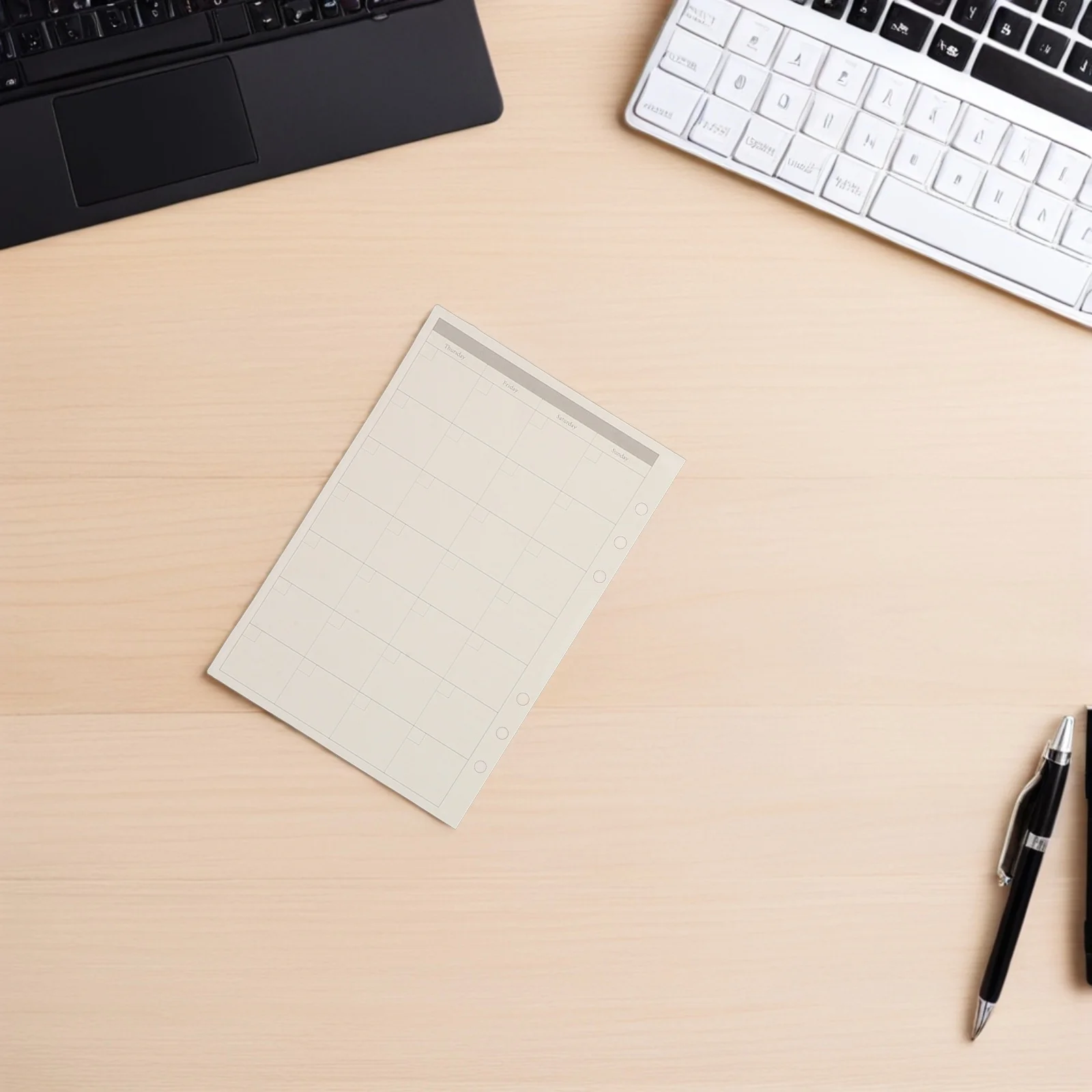 Inserti per pianificatore A5 Carta di ricarica perforata a 6 fori per la pianificazione giornaliera settimanale mensile Raccoglitore a righe Ricariche per notebook Sostituzione