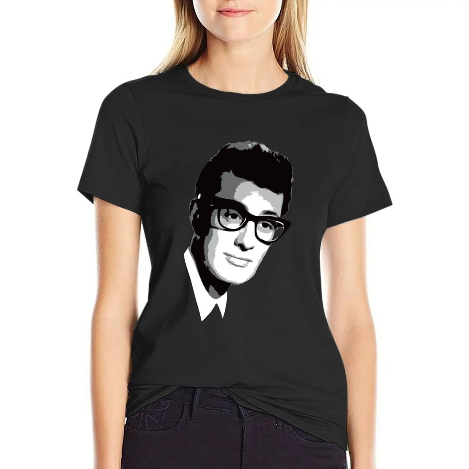 Buddy Holly T-Shirt anime clothes shirts graphic tees summer top summer blouses woman 2024