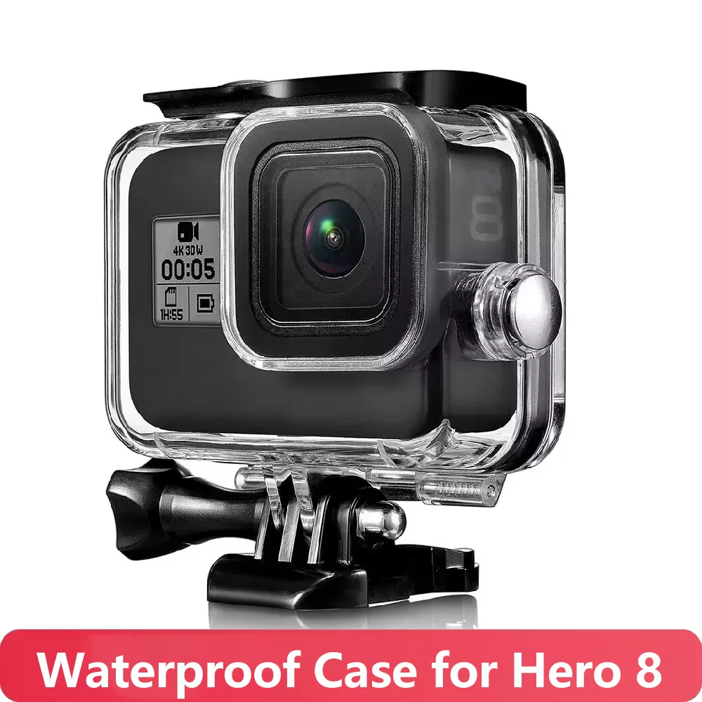 Hero 8 Waterproof Housing Case Protective Case Underwater Dive Shell for GoPro Hero 8 Black Action Camera Accessories