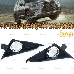 Front Bumper Fog Light Cover Grille Fog Lamp Grilles Frame Black Chrome For Lexus GX460/400 2014 2015 2016 2017 2018 2019 2020