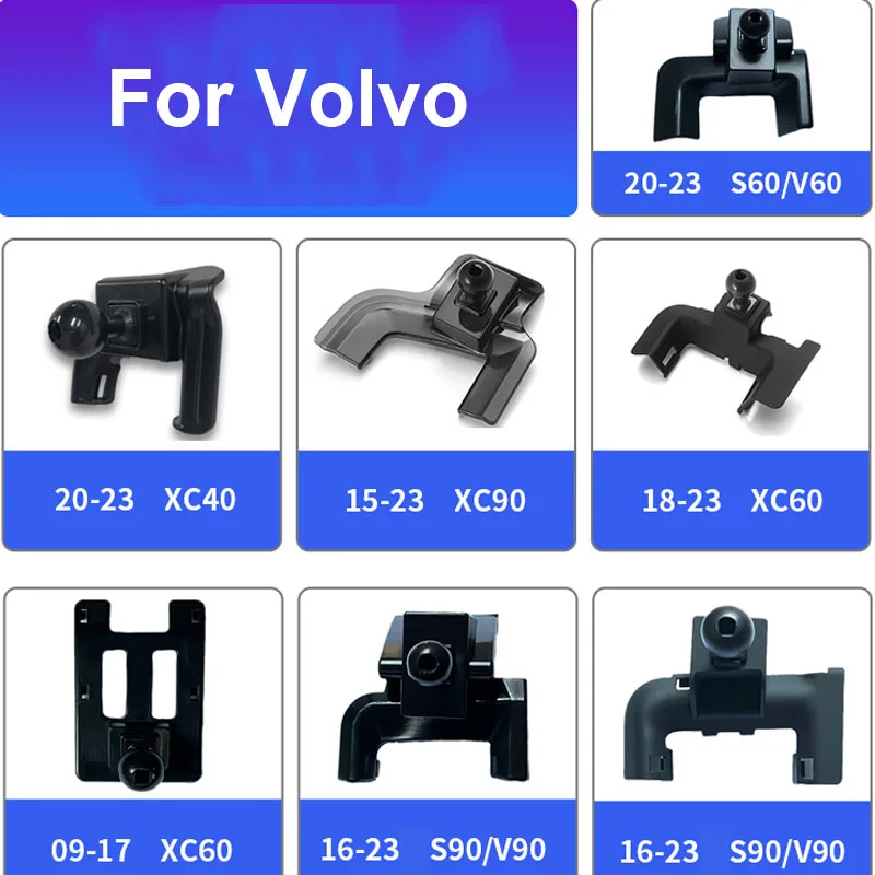 Car Dedicated Phone Holder Bracket Mount Special Base For Volvo XC60 XC90 18-23 S90 V90 16-23 XC40 20-24 S60 V60 16-23