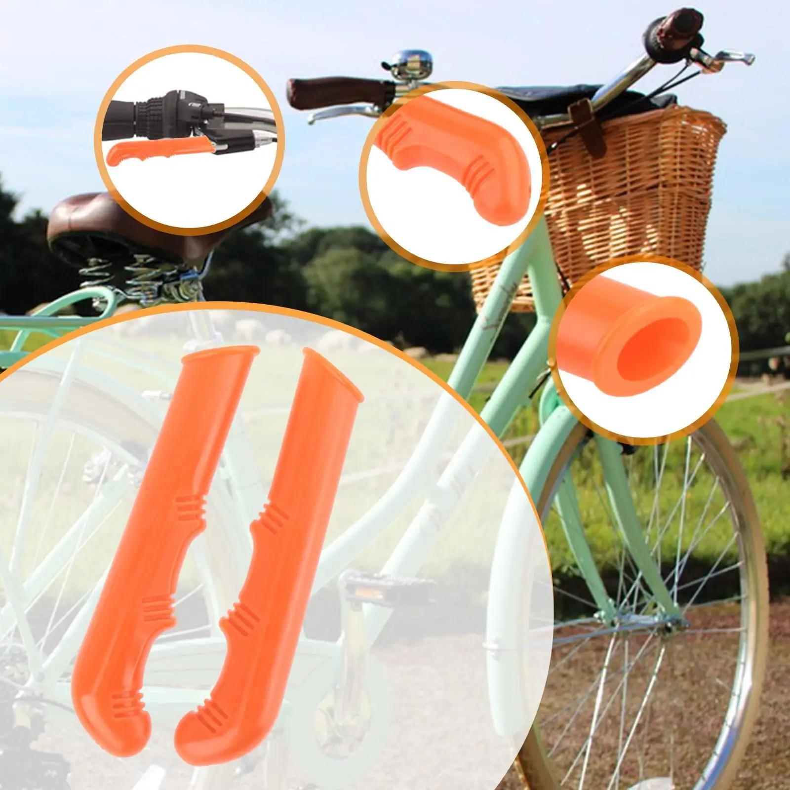 

2x чехлы для велосипедных тормозных рычагов, устойчивые к разрыву, удобная ручка, детали для шоссейных велосипедов, защита капотов тормозного рычага велосипеда