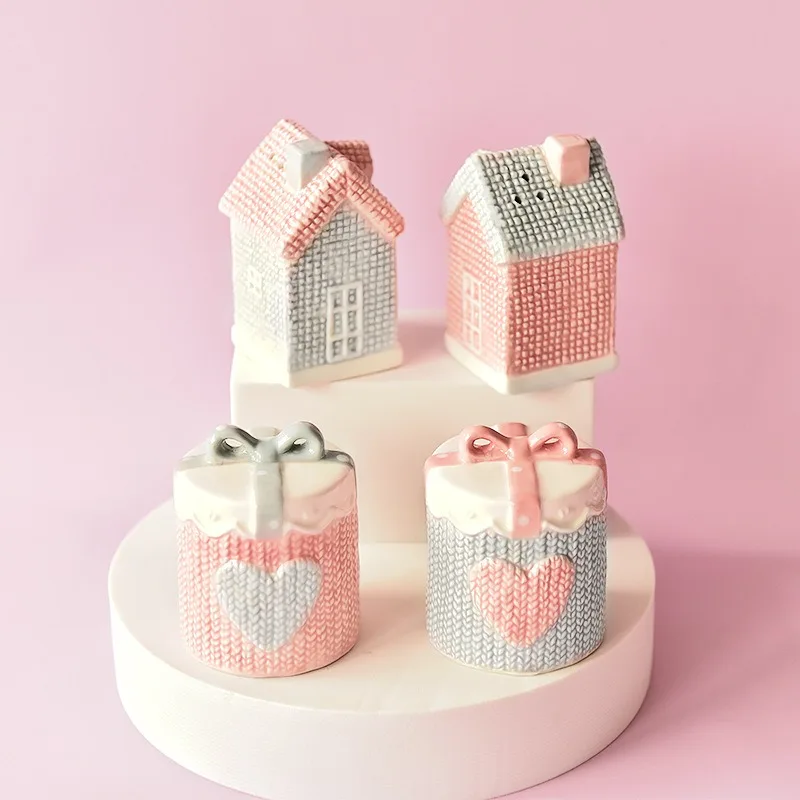 

Керамическая банка для приправ в форме дома, бутылка для приправ, горшок для приправ, банка для перца, соли, специй, влагостойкие бытовые кухонные принадлежности