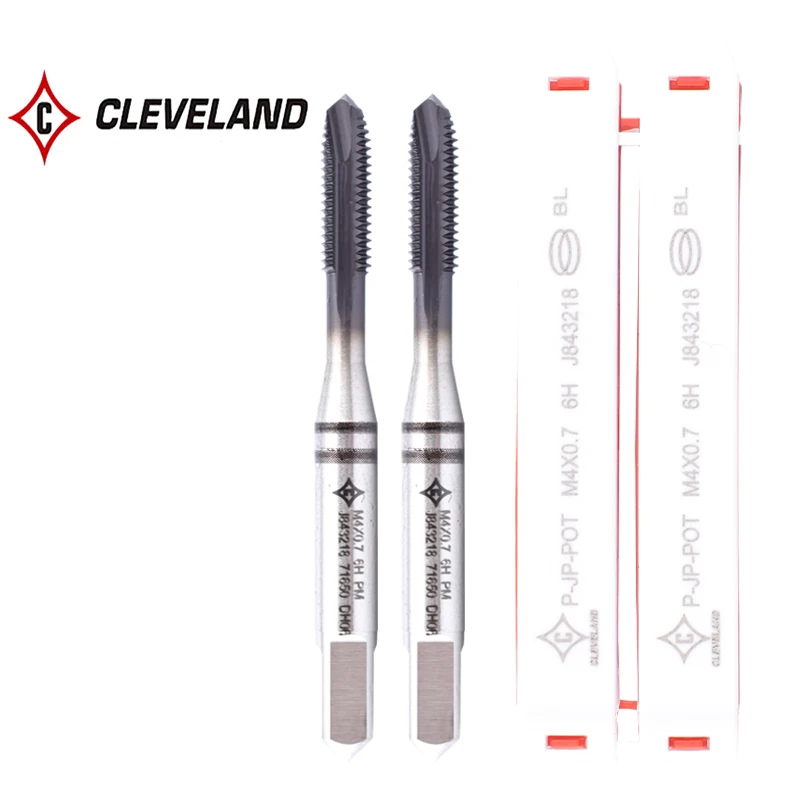 

CLEVELAND HSS-PM With JP Spiral Pointed Tap M2 M2.5 M3 M4 M5 M6 M8 M10 M12 M14 M16 Machine Screw Thread Taps For Stainless Steel