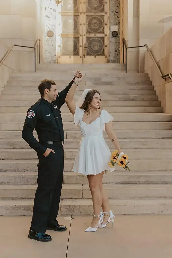 فساتين العودة للوطن من الساتان بأكمام قصيرة فلوي على شكل حرف A مشد لحفلات الكوكتيل فستان زفاف صغير صغير فستان عيد الميلاد #5