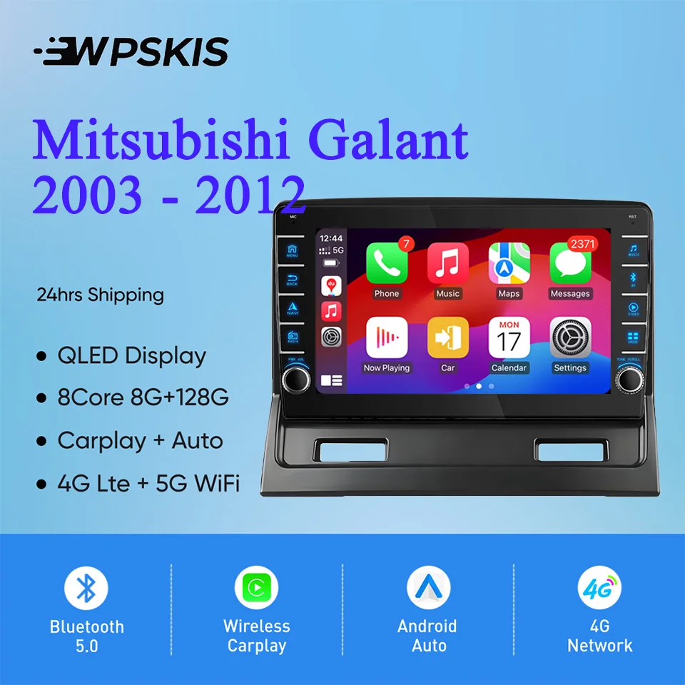 8G Ram 128GB QLED Radio de coche vídeo Audio A/V reproductor de música DVD GPS Navi para Mitsubishi Galant 2003 - 2012 Carplay Auto DSP RDS