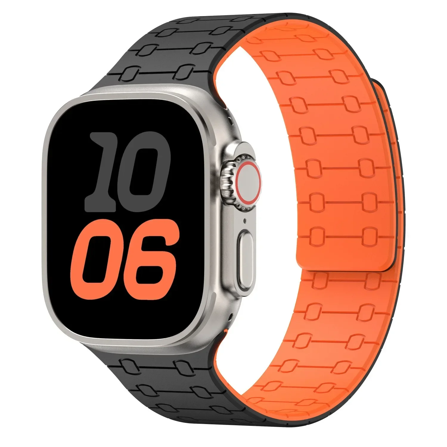 Silikonarmband für Apple Watch Ultra 4 3 2 49mm 12 11 10 46mm 42mm 9 8 7 45/41mm Magnetisches Armband iWatch 6 5 4 SE 44/40mm – Detail 16