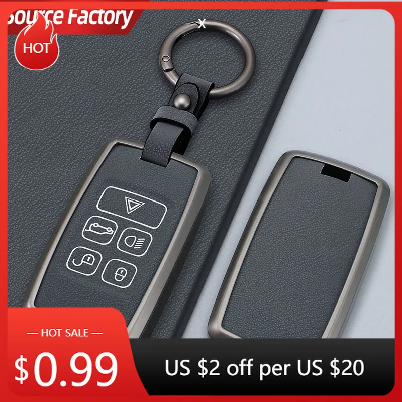 

Car Stickers Zinc Alloy Car Key Case Cover Shell For Jaguar XEL E-PACE 2019 Jaguar XE E-Pace XF F-TYPE XJ C-X16 V12 XJL Key