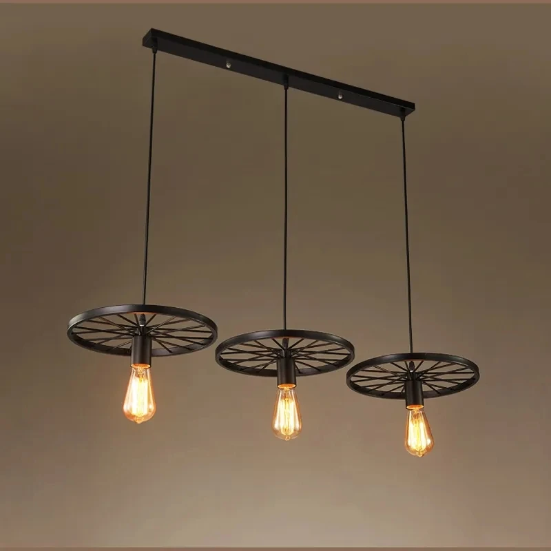 

Nordic 3 Head Bar Lighting Chandelier Restaurant Living Room kitchen Lighting Barber Shop Clothing Store E27 Droplight