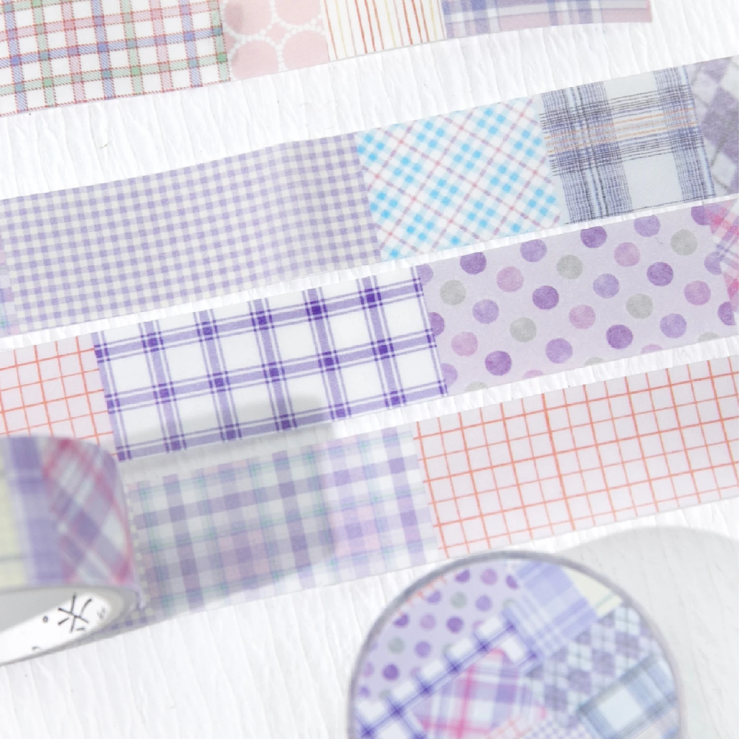 1 Roll Linen Plaid Theme Retro Washi Tape for DIY Journal, Photo Frame Collage Material, Scrapbook, Phone Case Decoration