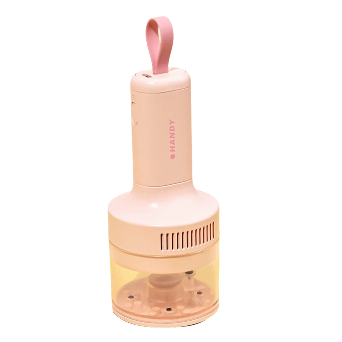 Desktop Vacuum Cleaner for Home and Car Use, Strong Suction, USB Charging, Mini Keyboard Cleaner Pink