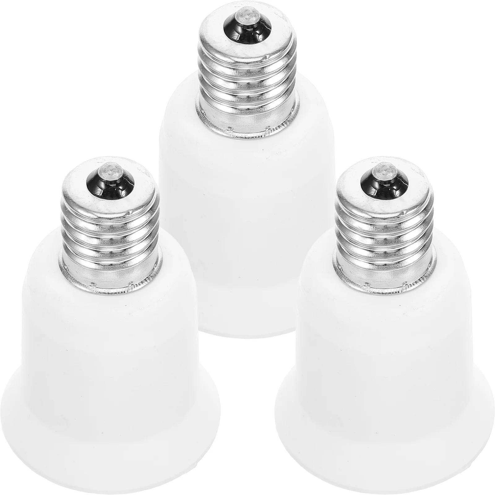 3 Pcs Conversion Lamp Holder Socket Replacement Kit Light Bulb Converter Adapter LED Pbt E17 to E26 E27