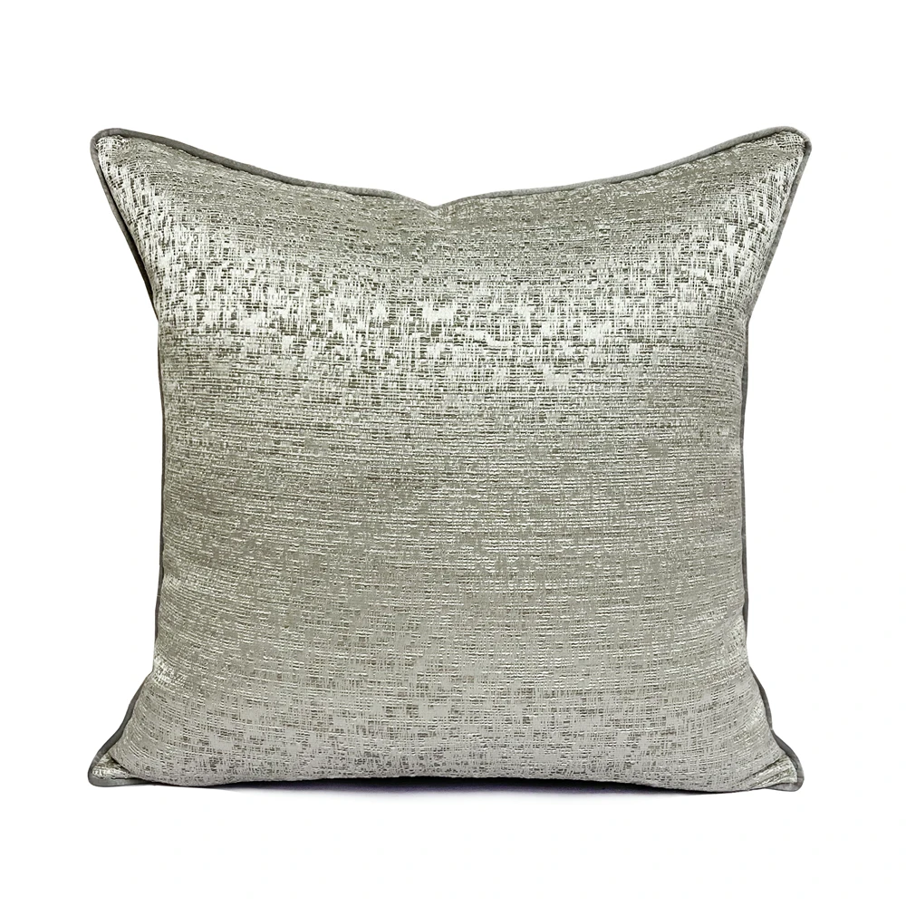 Modern Fashion Textured Woven Gray Pillow Cover Square 45x45cm Home Sofa Cushion Lumbar 30x50cm 1 Piece Pack