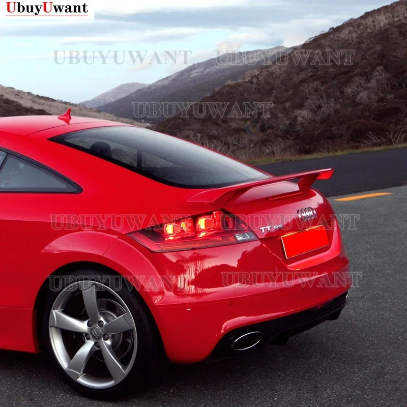 Carbon Fiber / FRP Black Rear Trunk Spoiler Boot Lip Wing For Audi TT 8J TTS A5 A6 A7 All 2008 - 2011 Car styling