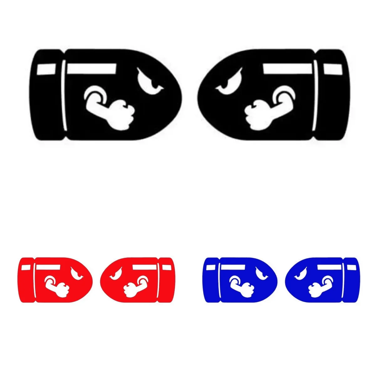 

Personality 2PCS(Left & Right) Bullet Car Stickers Motorcycle Decal Bumper Accessories Vinyl Waterproof Sunscreen PVC Wholesale