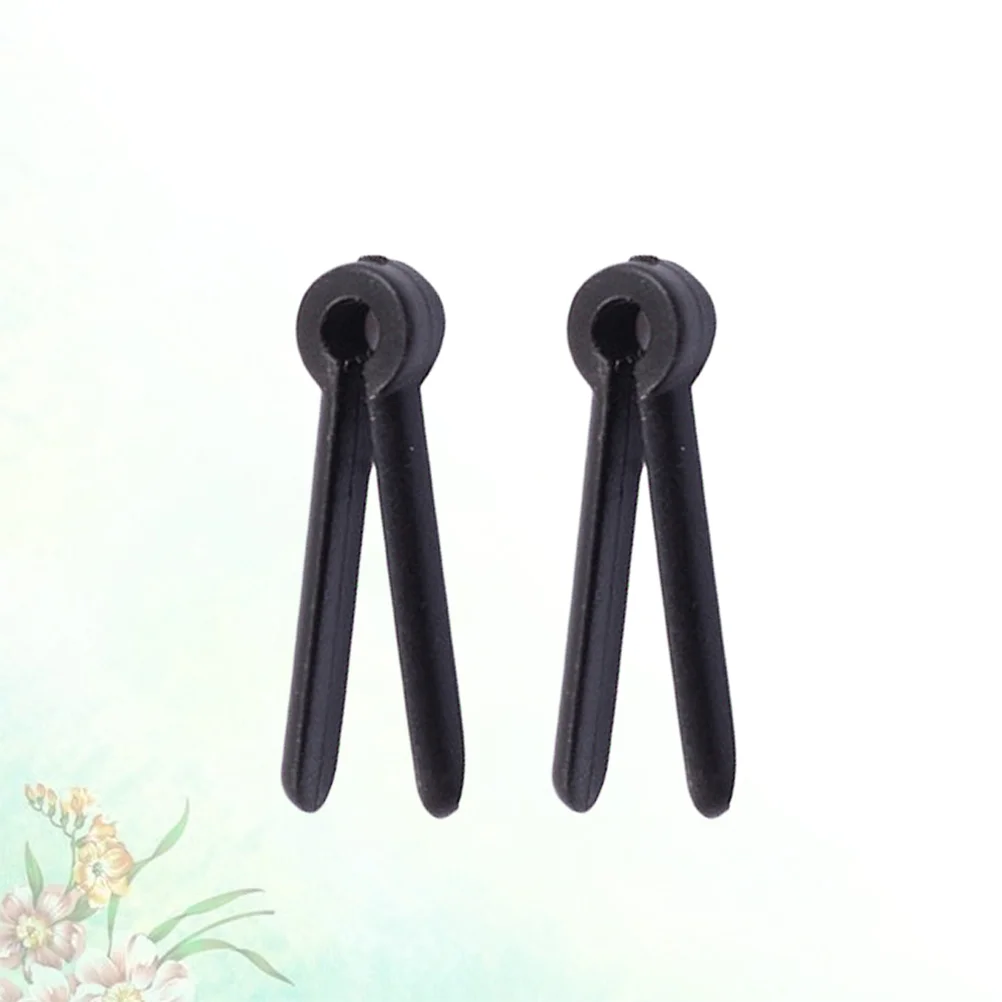 

2pcs Archery Bow Peephole Holder Arrow Pull String Holder Archery Bow Accessories (Black) bow string separator